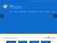 Tablet Screenshot of franciscodemiranda.cl